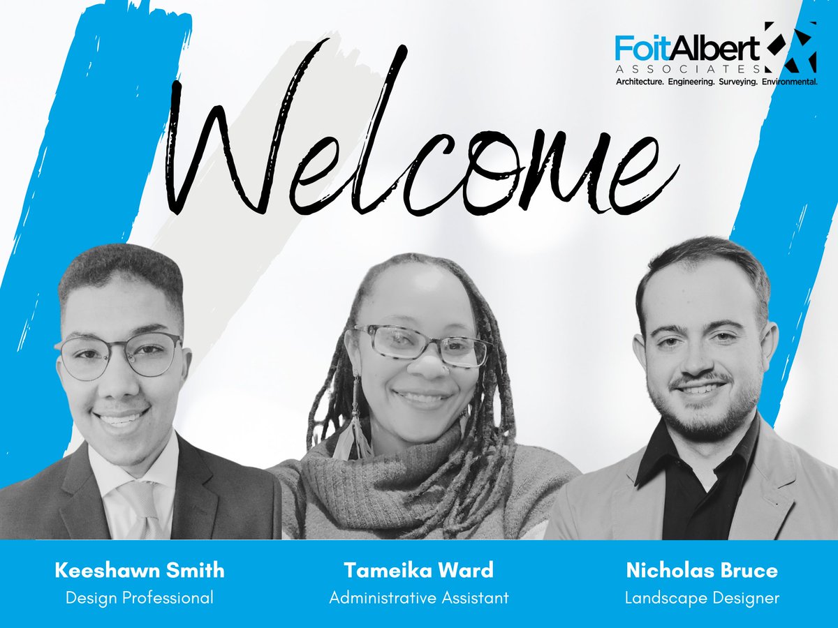 Excited to welcome our newest members to the Foit-Albert team!  Your energy and expertise are invaluable additions to our FAmily. Join us in congratulating Keeshawn Smith, Nicholas Bruce,  and Tameika Ward! #WelcomeNewHires #NewFaces #CompanyGrowth