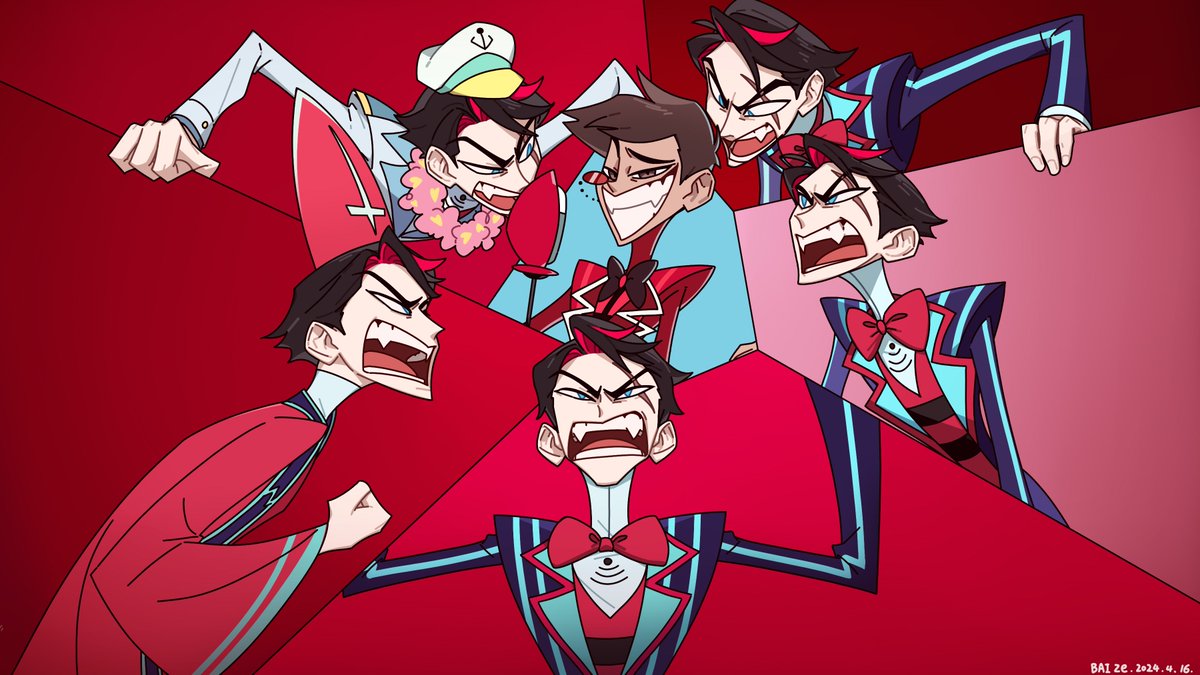 BAIZEJINTIAN's tweet photo. #HazbinHotel
电视台总裁大战广播明星（？） https://t.co/SuxnOHeuM4