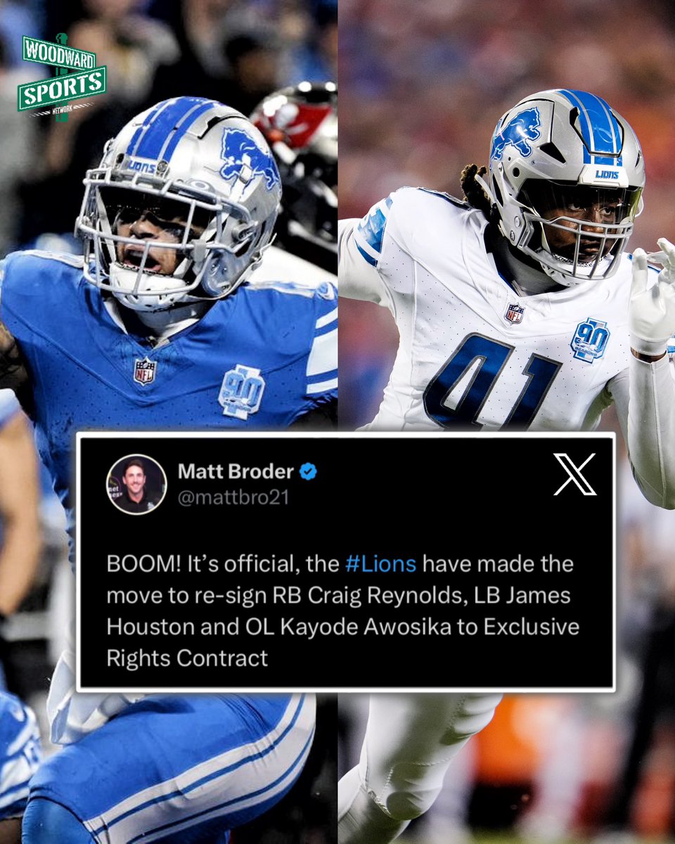 The Detroit Lions bring back some much needed depth pieces 🔥