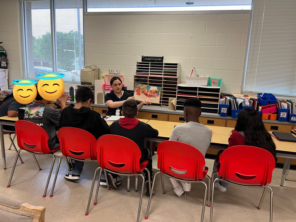 READ 4493 students reading and responding with Ms. Wilson’s 5th grade angels at Hodge Elementary.