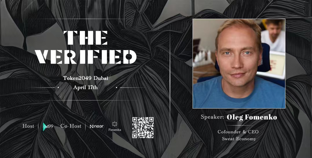 🥳Announcing lineup for 'The Verified Dubai 2024', cohosted by @NEARFoundation and paramita.vc 📷🔗lu.ma/TheVerified202… Delighted to have @oleg_fem from @SweatEconomy join us. See you soon at #THEVERIFIED