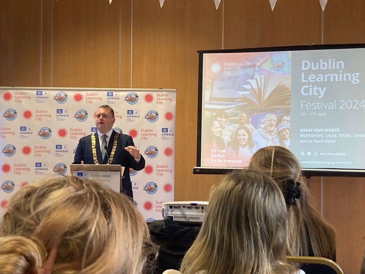 #DLCFestival2024 'It’s free, it’s fun and it’s for everyone' @RCSI_Irl is delighted to be part of the amazing @DubLearningCity Festival. Launched today - this three-day city wide event promotes #LifeLongLearning for all dublinlearningcity.ie