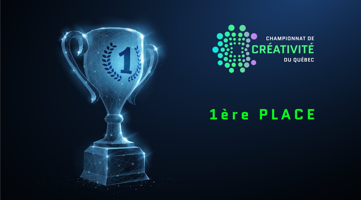 Nous sommes fiers d'annoncer les prix de l'édition 2024 du Championnat de créativité du Québec 🚀
Et comme si n'était pas tout, des cadeaux de présence et des tirages auront lieu!
Tous les détails ici:
championnat.creativite.quebec/prix/

#CCQ2024 #prix #championnat #créativité