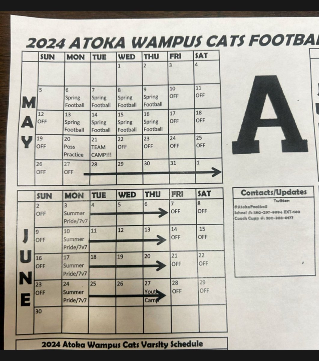 Come check us out in the spring <a href="/PrepRedzoneOK/">Prep Redzone Oklahoma</a> <a href="/AtokaFootball/">Atoka Football</a>