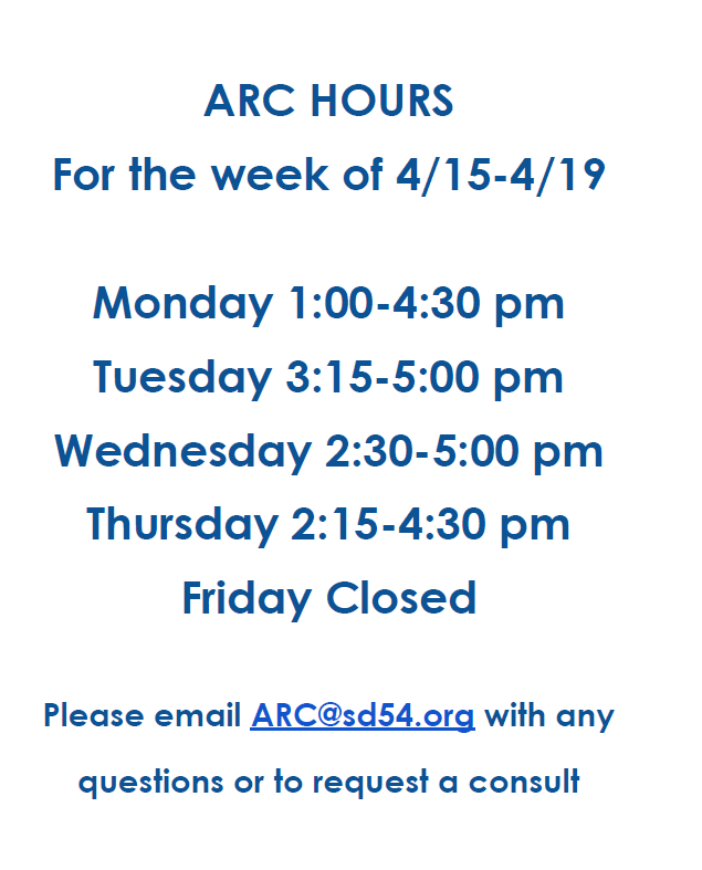 District 54 Autism Resource Center (@sd54arc) on Twitter photo <a href="/SD54ARC/">District 54 Autism Resource Center</a> Lending Library hours for library checkout this week for parents and staff <a href="/D54schools/">School District 54</a> <a href="/SD54ARC/">District 54 Autism Resource Center</a> Lending Library hours for library checkout this week for parents and staff <a href="/D54schools/">School District 54</a>