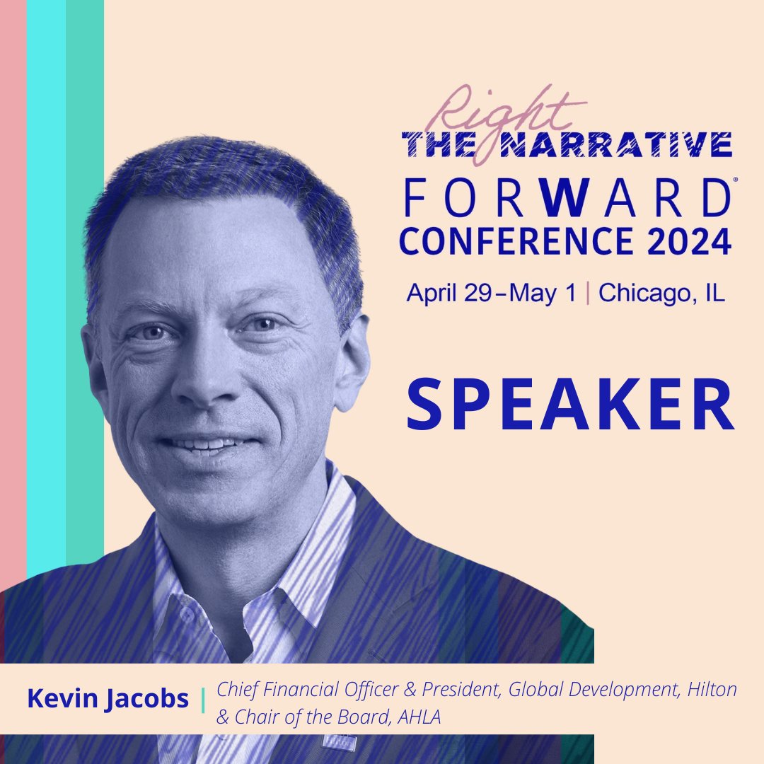 AHLA's tweet photo. Join us in Chicago April 29-May 1 for @AHLAFoundation's #ForWardConf as we celebrate and elevate the collective power of women moving the hotel industry forward!
Be part of this empowering event, and gain insights from industry leaders like Kevin Jacobs, Chief Financial Officer & President, Global Development at @Hilton and chair of the AHLA Board of Directors.
Secure your spot now: https://t.co/WWifPNHk8j