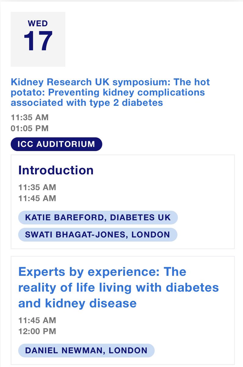 Looking forward to the @DiabetesUK Professional Conference on Wednesday. I’ll be a co-chair alongside @idasgupta7 and speaking about my experience of living with type 1 diabetes & kidney disease at the @Kidney_Research symposium. #DUKPC24