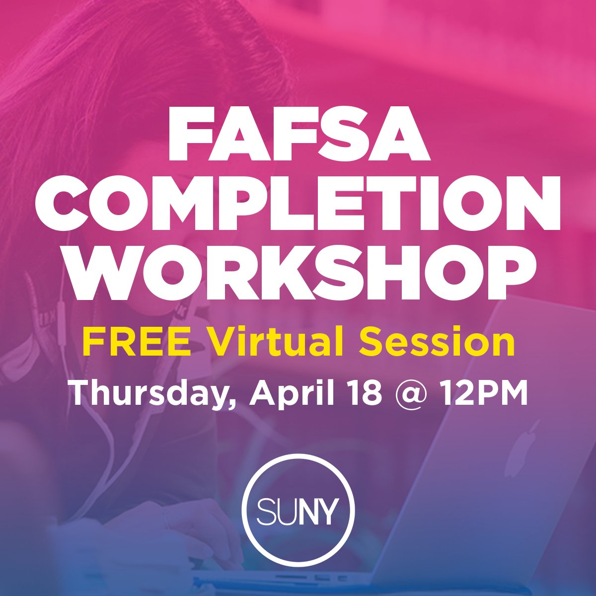 It’s #FAFSAWeek! Fill out your #FAFSA during one of our completion events and get $$$ for college!🎓💰
