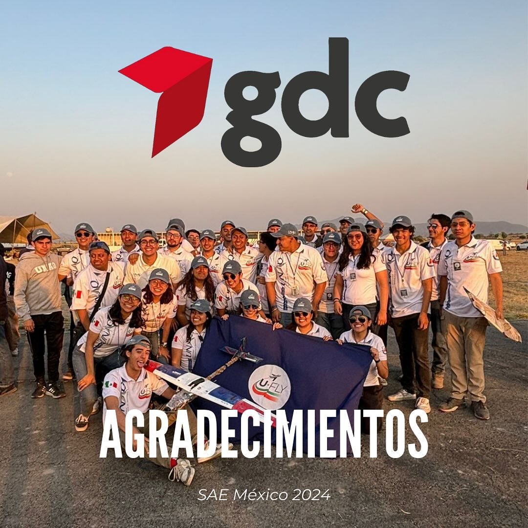 UFly_Aerodesign's tweet photo. ¡Muchas gracias GDC! ✈️

Nos llena de emoción poder colaborar con ustedes. Su apoyo fue vital para cada aspecto de nuestros proyectos. ✈️📈

Sin duda este es el
comienzo de una colaboración llena de éxitos y aprendizajes. 🤝🏼

https://t.co/YU9D8X69WR

#SAEAerodesign https://t.co/Isdk8A1eho