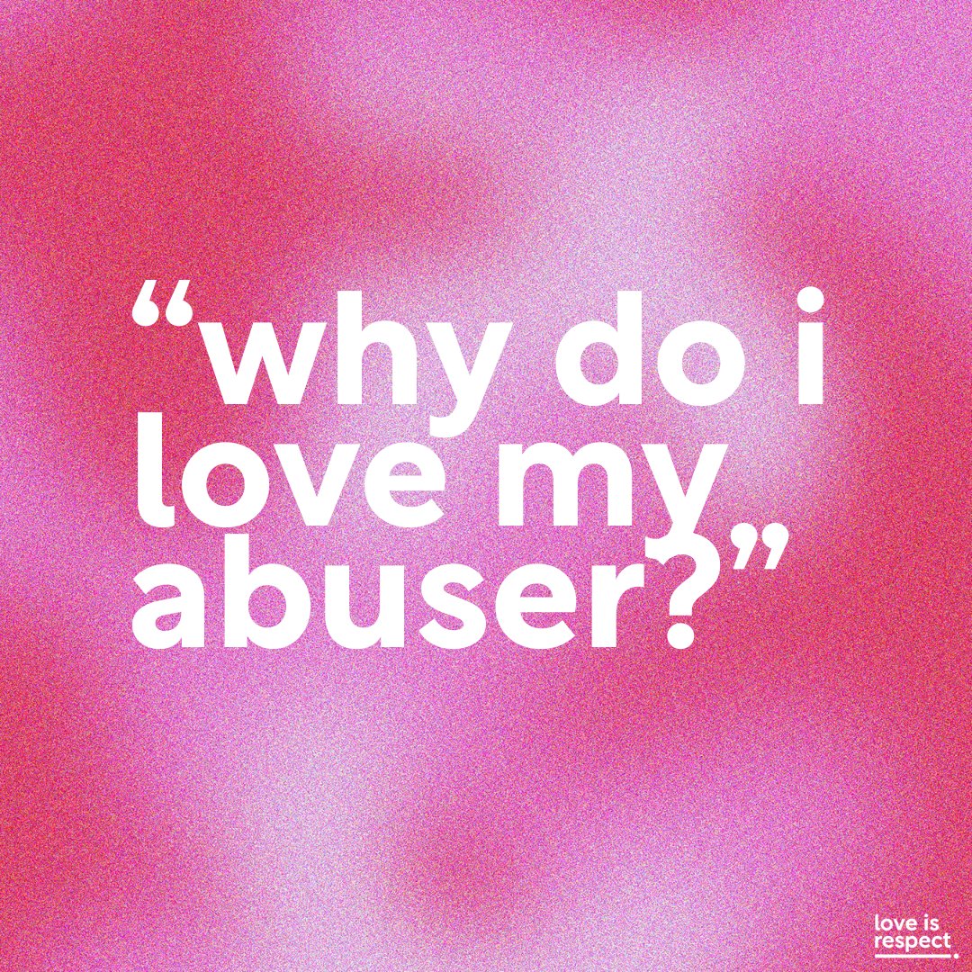 While the feelings of loving your abuser can be difficult to understand, they aren’t strange and aren’t wrong. Love doesn’t disappear overnight. If you’re struggling w/ feelings of love for an abusive partner, it could be for a number of reasons. 👉: bit.ly/3sonfex