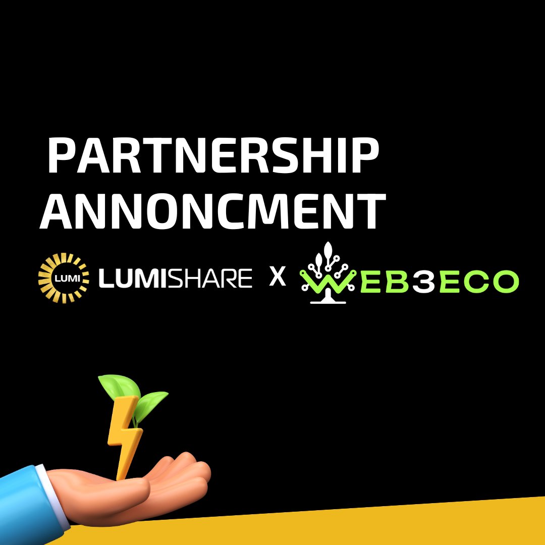 🌿 LumiShare is thrilled to announce a new partnership with @Web3Eco, a visionary organization dedicated to ecological restoration and green investments. 🌍💚 WEB3ECO is on a mission to rejuvenate our planet, leveraging the fast-growing Paulownia trees to restore environments…