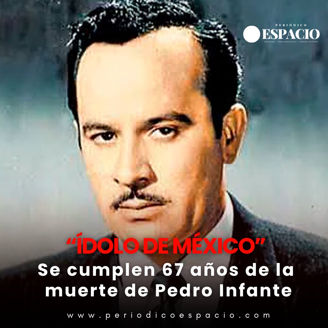 🛩️ ¡El trágico final de Pedro Infante! El legendario actor y cantante mexicano falleció en un accidente de avión en 1957, dejando un vacío en el corazón de sus fans. 💔 periodicoespacio.com/pedro-infante-…