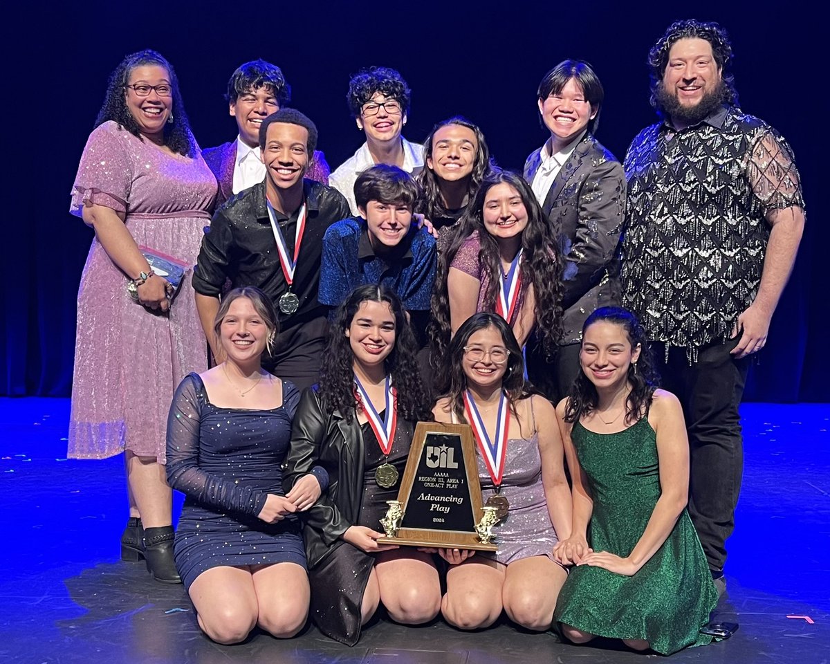 We are heading to REGION!!!! It was such a fun and exciting day of Theatre!! @FortBendISD Awards include: Best Performer - Isabella Fish Best Overall Technician - Samara Muhammad All Star Cast - Miles Tanner HM All Star Cast - Lulani Maya All Star Technician - Samara Muhammad