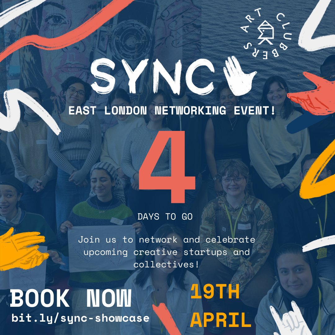 ✨ITS SHOWCASE TIME!✨ 4 days left for you to join us for a night filled with art, music and business presentations! Discover the future of creative start-ups in East London! Join us and bring your friends along! RSVP now!