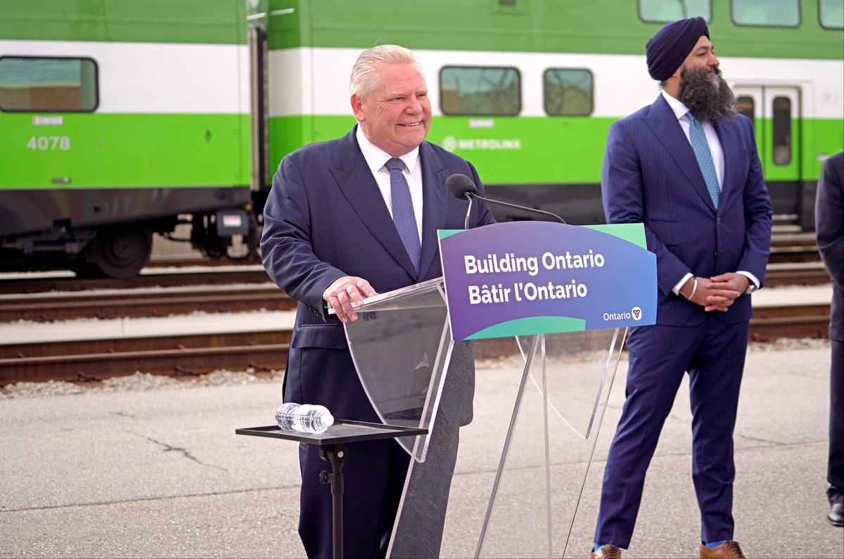 Great news for GO train riders! Our government is moving full speed ahead with: ✅300 new weekly trips ✅More weekend and late-night service ✅More service to Milton, Stouffville and more!