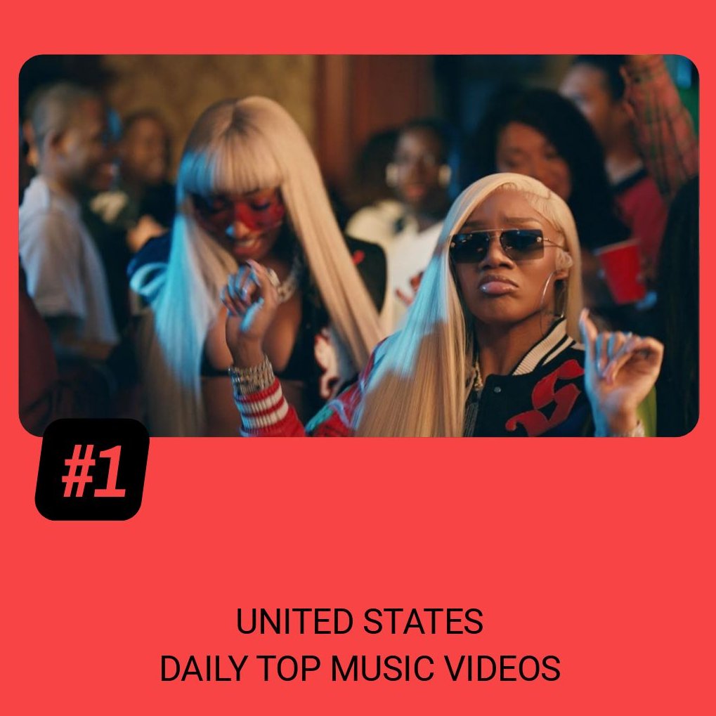 .@GloTheofficial & @theestallion's 'Wanna Be' spends a 6th day at #1 on US YouTube Daily Top Music Videos.