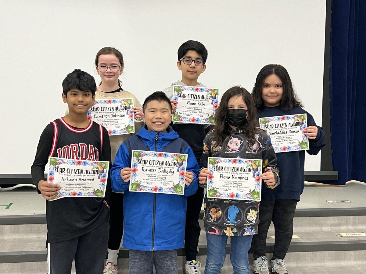 Celebrating success at Woodside! 🏅 Last Tuesday, we honored outstanding behavior at our monthly SOAR assemblies, spotlighting students who consistently meet expectations. Congratulations to our amazing kids! 🚀