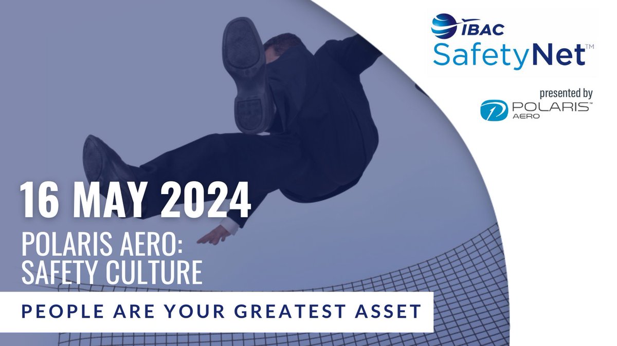 Free Webinar! SafetyNet Webinar! Polaris Aero: Safety Culture: People are Your Greatest Asset - attendee.gotowebinar.com/register/21064… #SAFETYNET