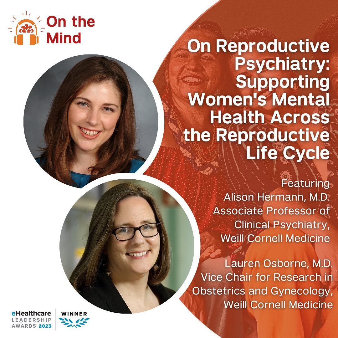 In the latest On the Mind episode, Dr. Daniel Knoepflmacher explores the complexities of women’s mental health during hormonal transitions with Drs. Lauren Osborne (@WCM_OBGYN) and Alison Hermann. Listen now: bit.ly/3JkP8ZK