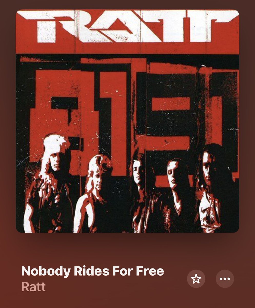 FromHairTo4Ever's tweet photo. RATT - Nobody Rides For Free

This song is so freakin’ cool!!!

Recorded in 1991 for the Point Break soundtrack and their first single without Robbin Crosby who left the band the year before due to drug addiction.
#HairMetal #GlamMetal #RATT #PointBreak #NobodyRidesForFree https://t.co/5vhWW0Y88J