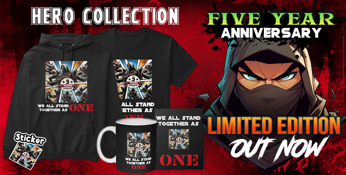 It's our 5 Year Anniversary!! 

🎉We have our Hero Collection
 OUT NOW!!!

⬇️Order yours now... click below 
my-store-d3e918.creator-spring.com/listing/afa-5-…

#NewMerch #AFAGaming #GamingCommunity