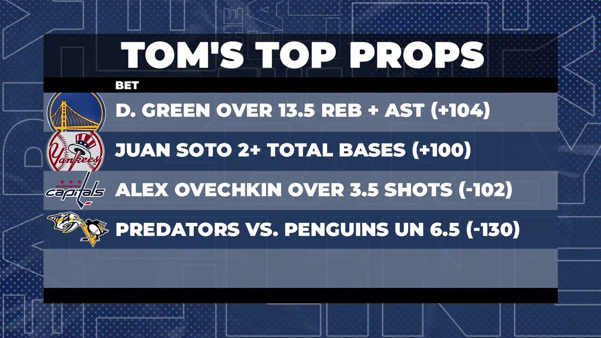 Top Props Time! 🤑 @Tom_Vecchio1 reveals 4️⃣ of his favorite plays on the @FDSportsbook #FreePicks #GamblingX #SportsBetting