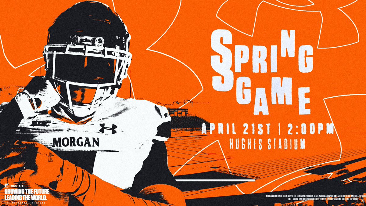 🐻🏈Spring Game Set for Sunday Afternoon at Hughes Stadium🏟️ The intrasquad game is slated to begin at 2 p.m. and no admission will be charged for the event. @meacsports | @UnderArmour #GoBears🔷🔶