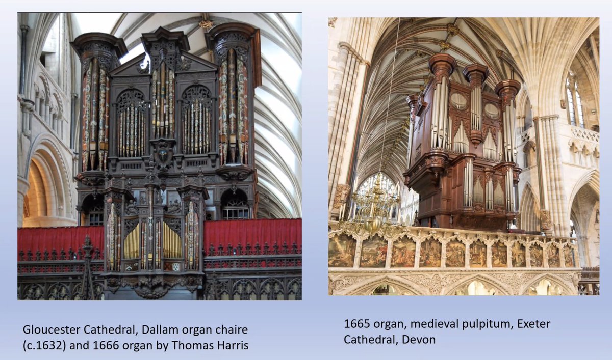 Organs marked as royalist instruments, with lavish decorations and symbols. Elisabeth Natour (SCS seminar)