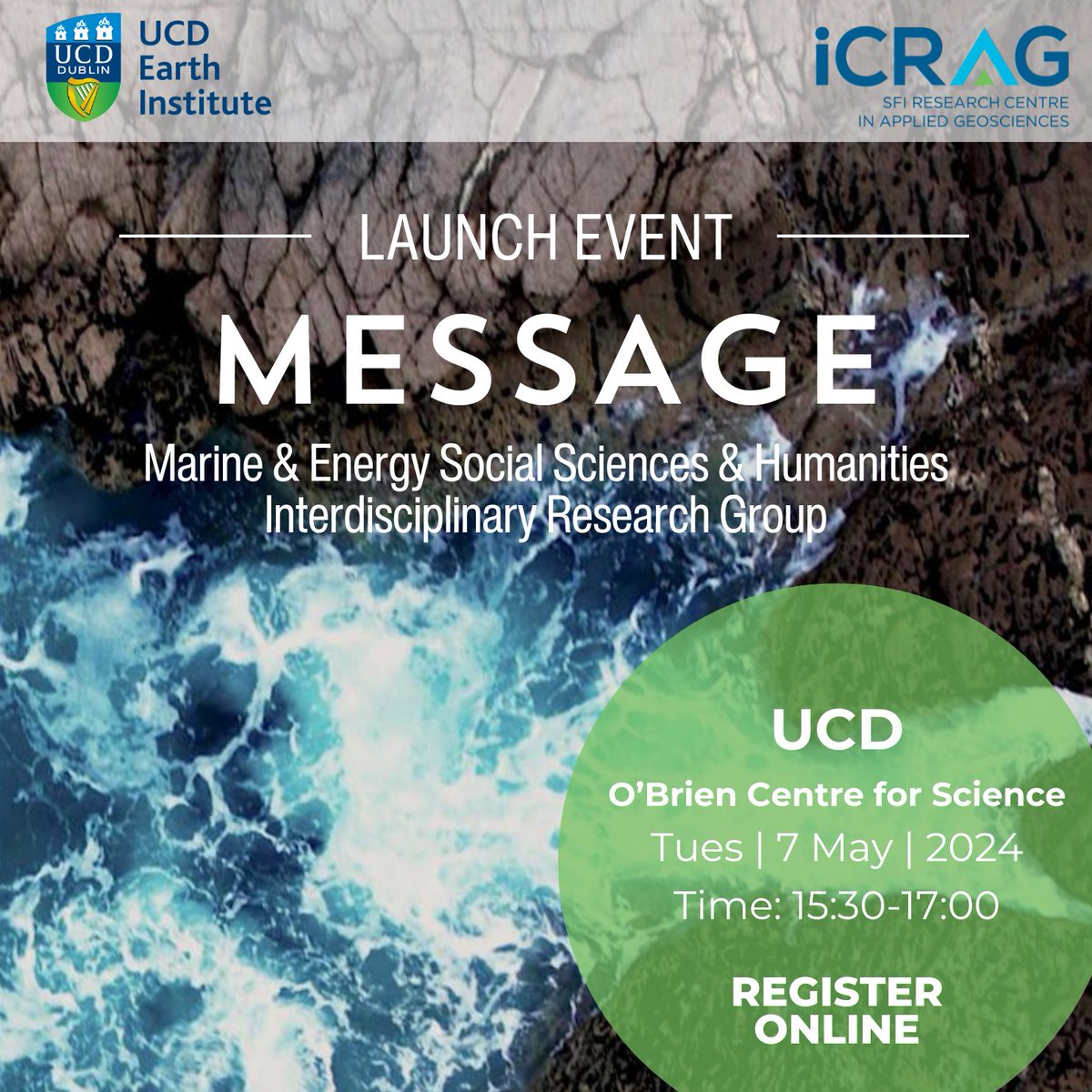 📢 Marine & Energy Social Sciences + Humanities Interdisciplinary Research Group Launch 🌊 Origins + trajectory of this emerging research group carrying out fundamental research on coastal, marine + renewable energy challenges 📅 Tues 7 May, 3.30-4.30pm ucd.ie/earth/newseven…