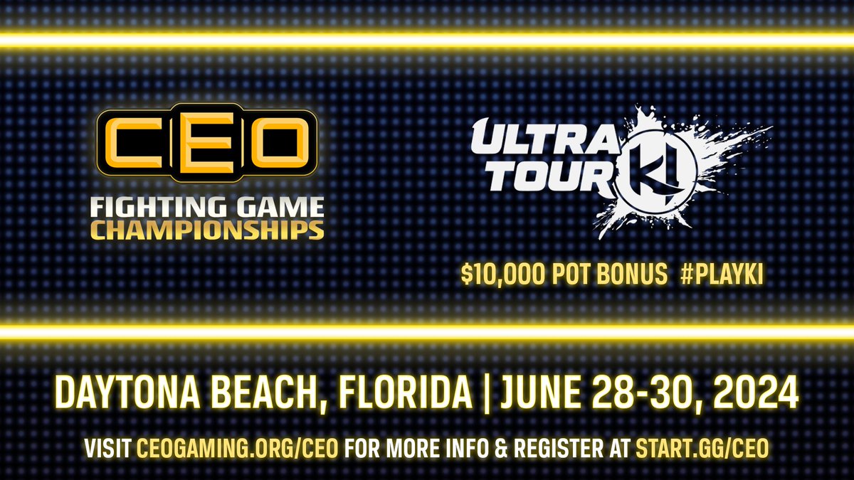 The celebration of @KillerInstinct's Anniversary Edition continues this summer! The KI team at @Xbox is bringing the KI Ultra Tour back to #CEO2024. CEO is excited to host our #PlayKI tournament with a $10,000 pot bonus added to the mix! start.gg/ceo