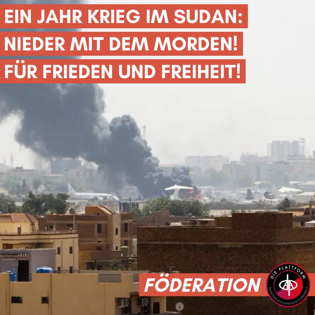 Am 15. April 2023 hat der Krieg im #Sudan begonnen. Es war der letzte Schritt der Eskalation zwischen zwei militärischen Fraktionen und ihren Anführern, die um die Macht im Land ringen. 12 Monate später ist Frieden nicht in Sicht.

Unsere Erklärung ⤵️

#SudanCrisis #SudanUprising