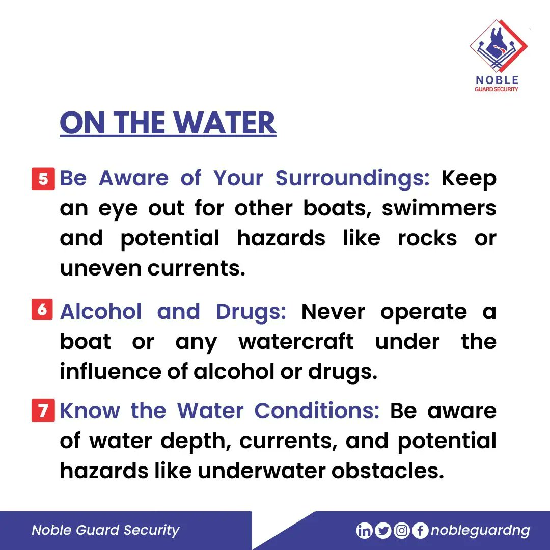 Don't be that friend with the regrettable boat trip.💔

We've got 12 essential tips to keep you safe, comfortable and ready to explore the sea.

Swipe through for more!👉

#traveltip #watertravel #boattrip #boatcruise #travelbuddy #travelhack #seasafety #watersafety #nobleguardng