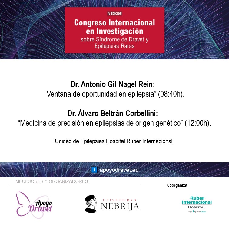 Conferencias Ruber Internacional Congreso ApoyoDravet Indre 2024 #epilepsiasraras #dravet. Conoceremos avances en la investigación de tratamientos específicos en epilepsia dirigidos a características genéticas de la mano de <a href="/EpilepsiaHRuber/">Epilepsia Hospital Ruber Internacional</a>✍️ Inscríbete ya (entrada gratuita).👋