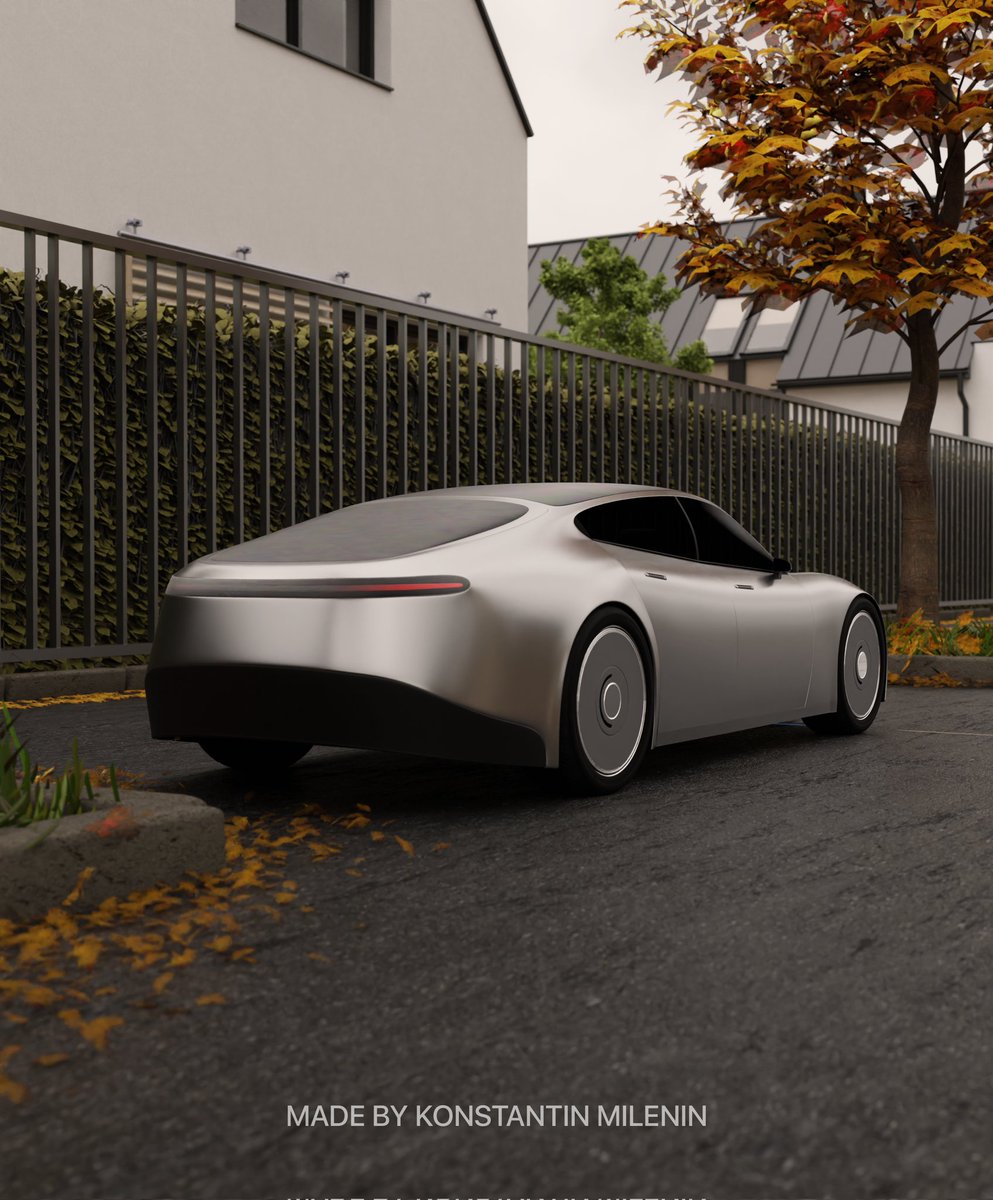 mi_konstantin's tweet photo. Apple Car Concept ( Project Titan )

The same project that will never see light of day due to its cancellation company... But we will still enjoy the futuristic look car! ✨

Work: @mi_konstantin 
Created in #Blender3D 

#Concept #AppleCar #Titan #ProjectTitan https://t.co/egBbS2BcYP