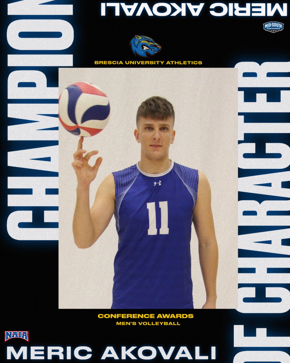 🏐 Meric Akovali wins the first Men's Volleyball Champion of Character in program history! . . #WelcomeToTheDen