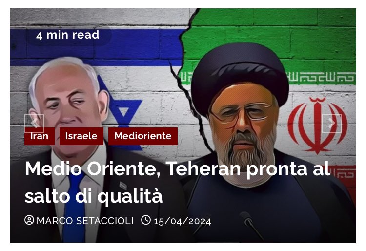 L’Iran abbandona la strategia della “proxy war”, la guerra per procura, mentre lo scontro Teheran – Tel Aviv fa passare in secondo piano la questione palestinese. @marsetac su inoltre.