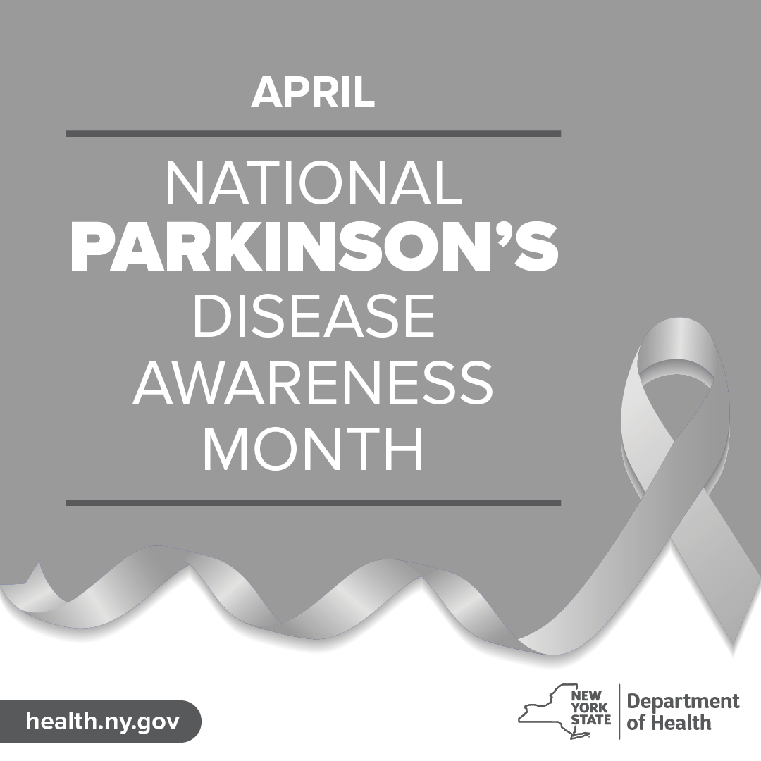 I encourage all New Yorkers to learn more about this disease, which is referred to as a movement disorder because it can cause tremors, slowness, stiffness, and problems with balance and walking. My statement for Parkinson’s Disease Awareness Month: health.ny.gov/press/releases…