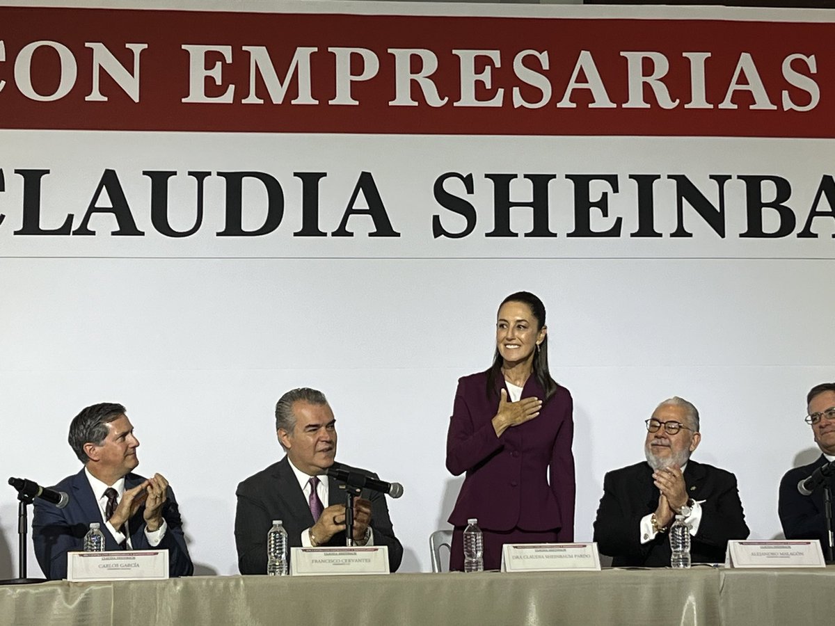 Participo en el encuentro de @Claudiashein con empresarios y empresarias. Con Claudia Sheinbaum #México potenciará aún más las oportunidades de crecimiento y desarrollo que generen más bienestar para las familias. #ProsperidadConClaudia