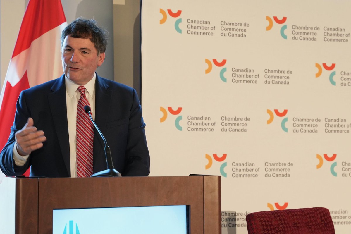 DLeBlancNB's tweet photo. Today, I spoke with members of the @CdnChamberofCom about how our government is reducing trade barriers within Canada. I also announced the launch of the Canadian Internal Trade Data Hub – a new tool to access data on interprovincial trade and labour mobility in Canada. https://t.co/zpbFHlP9zp