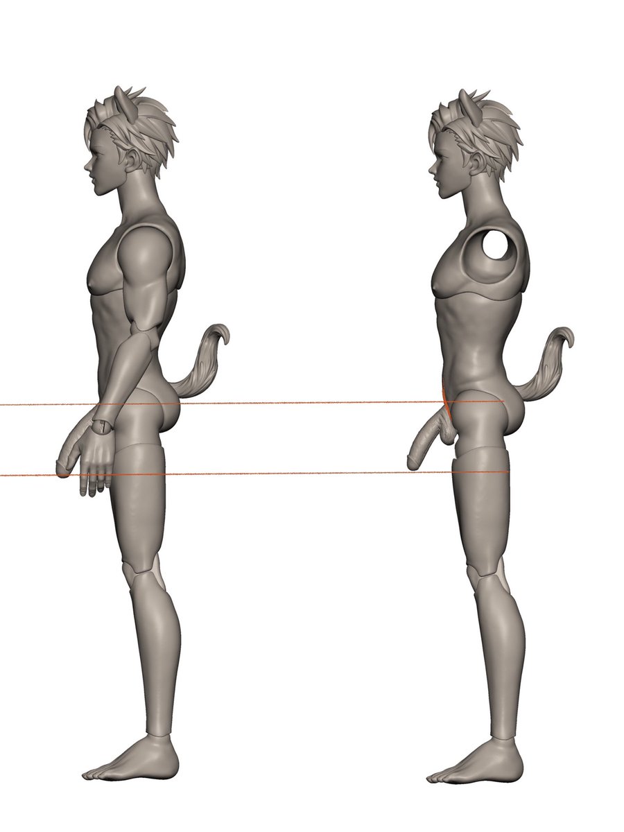 puppyguy4's tweet photo. There is a change in the size of the solid body, and this time it feels much more reasonable.

#puppyguy #ACTIONFIGURES 
#bjd #Doll #toydesign https://t.co/H57IxYPhgD