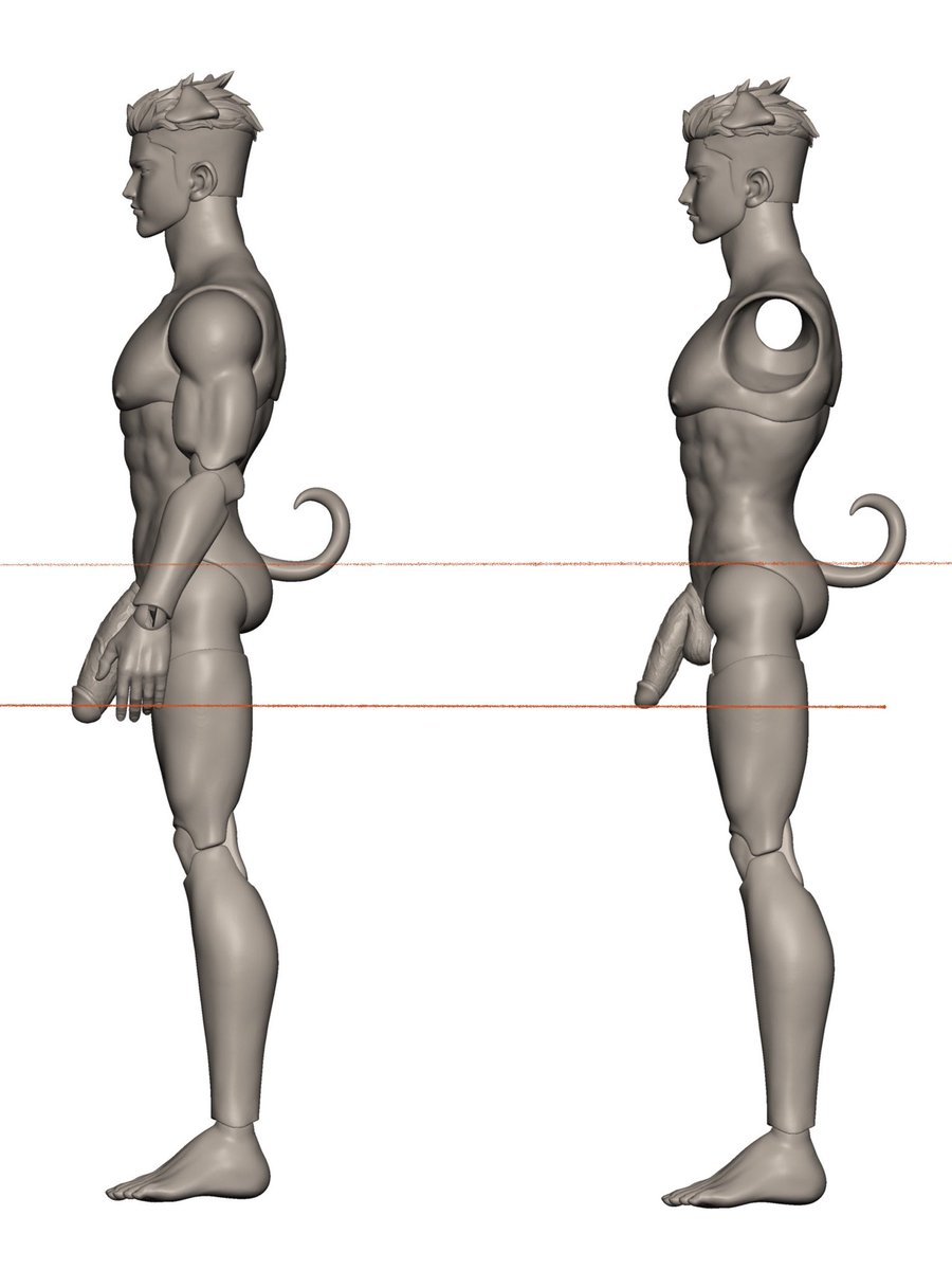 puppyguy4's tweet photo. There is a change in the size of the solid body, and this time it feels much more reasonable.

#puppyguy #ACTIONFIGURES 
#bjd #Doll #toydesign https://t.co/H57IxYPhgD