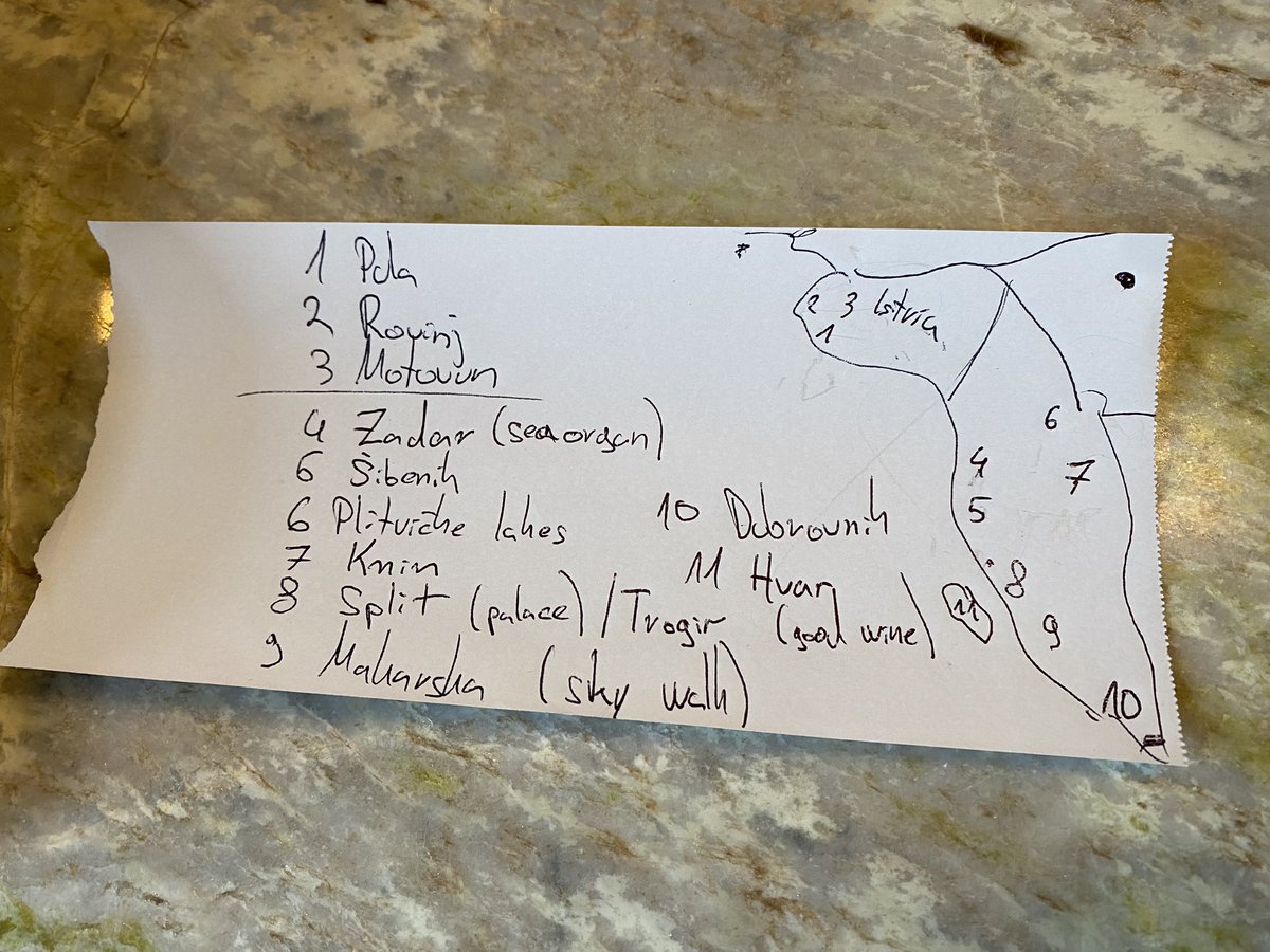 My bartender in Ireland is Croatian and he mapped out a whole Croatia trip for me for the next time I go to Europe. Am I missing anything?