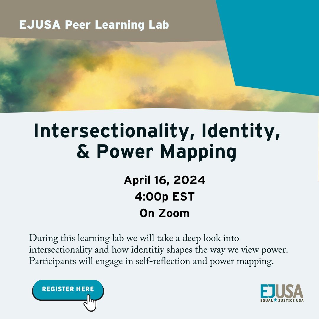 Join us tomorrow for the Peer Learning Lab on intersectionality, identity, and power mapping! April 16, 2024, 4:00p EST on Zoom. Register here: us02web.zoom.us/meeting/regist…