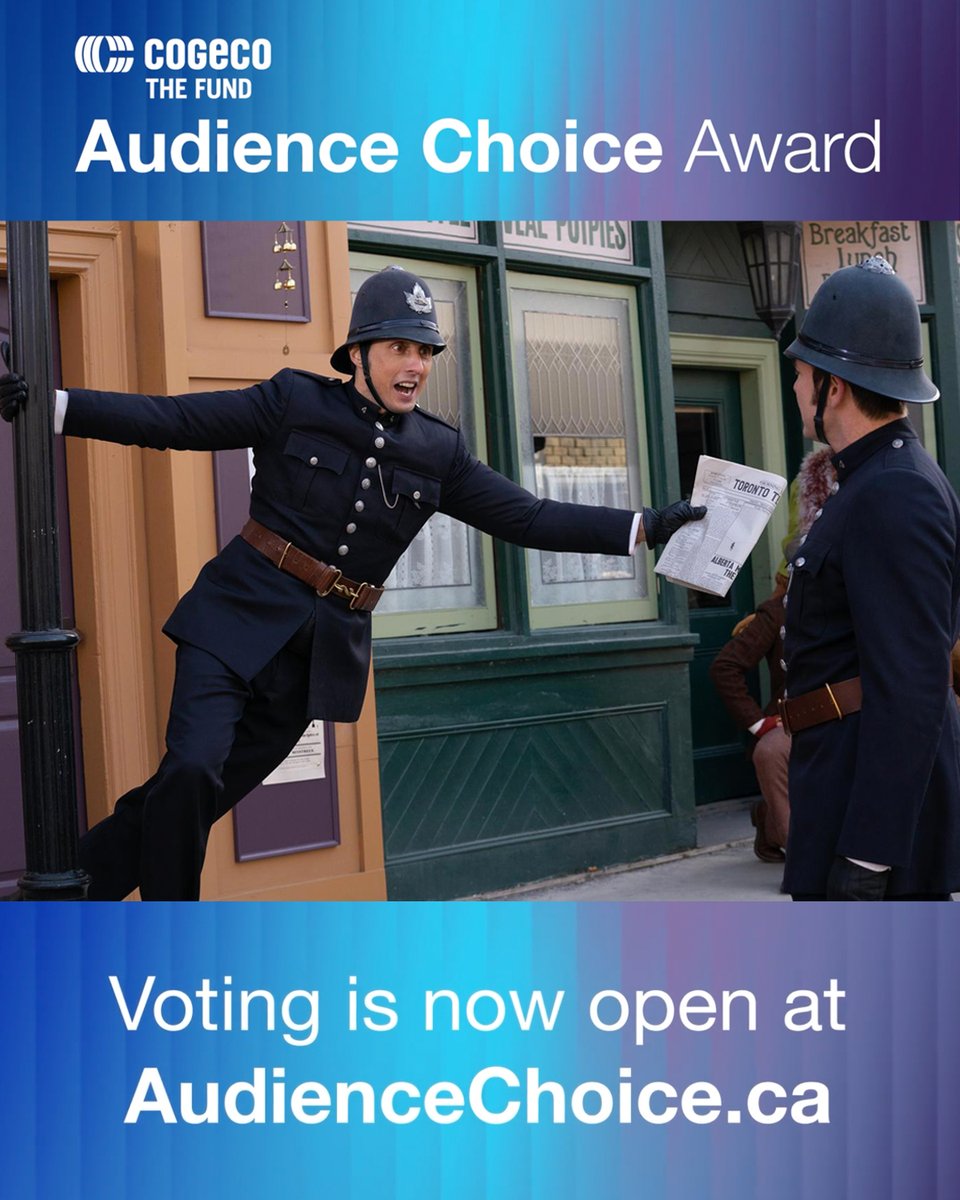 ⚠️ STOP THE PRESS ⚠️ Due to overwhelming fan support, Murdoch Mysteries has been nominated for the 2024 #CogecoFund Audience Choice Award!! 🕵️‍♂️ Congratulations to everyone who made this year’s Final Top Ten ✨