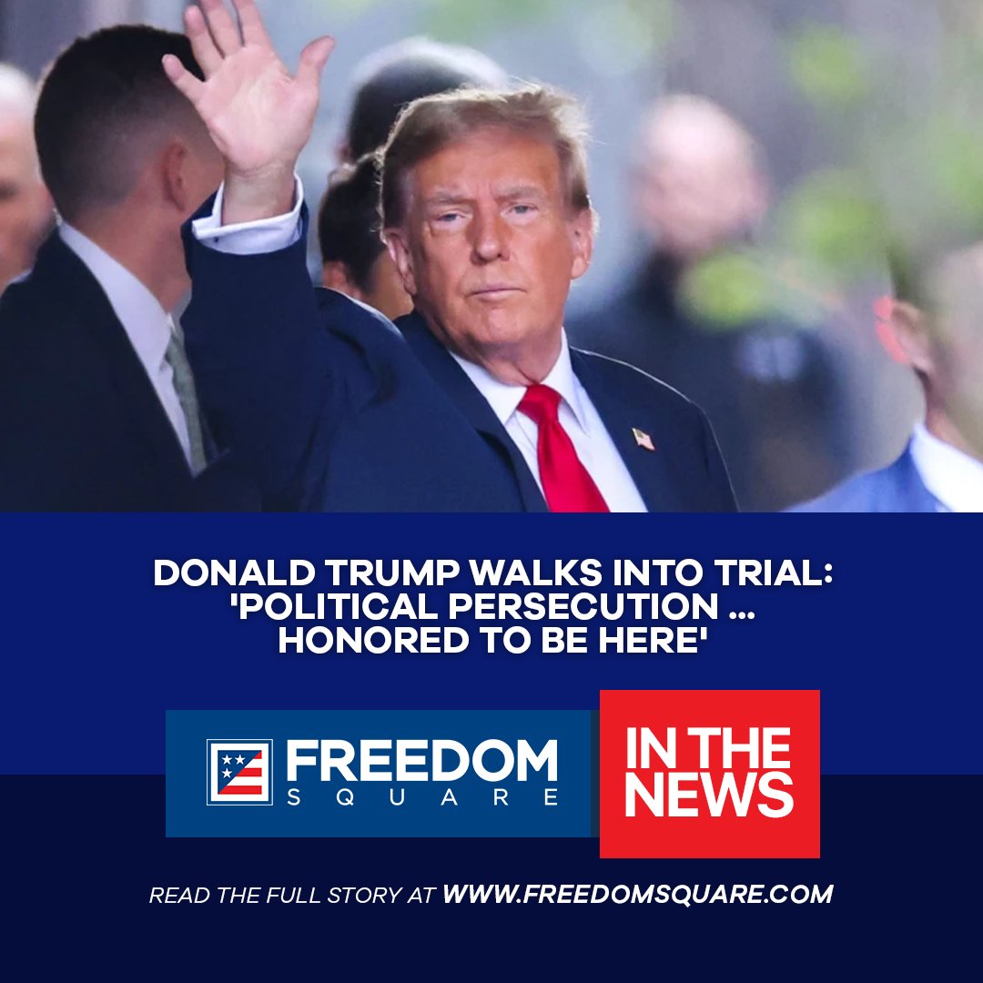 FreedomSquareUS's tweet photo. The trial is the first criminal trial of a president. Trump could face jail time if convicted.

Read more at:
https://t.co/LBepuZtaNI

Source: Breitbart
 
#FreedomLivesHere #FreedomSquare #freedom #wethepeople https://t.co/jLKq1UVRuQ