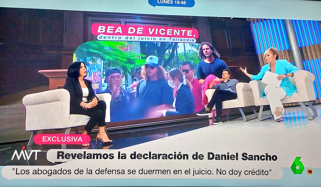 Que put* vergüenza de La Sexta con Daniel Sancho, ahora esta abogada dándole consejos de cómo actuar para salvarse. Poco menos que están diciendo que es una bellísima persona, esto es ACOJONANTE. Que vergonzoso se Cristina Pardo e Iñaki López. Mientras tienen a un compañero…