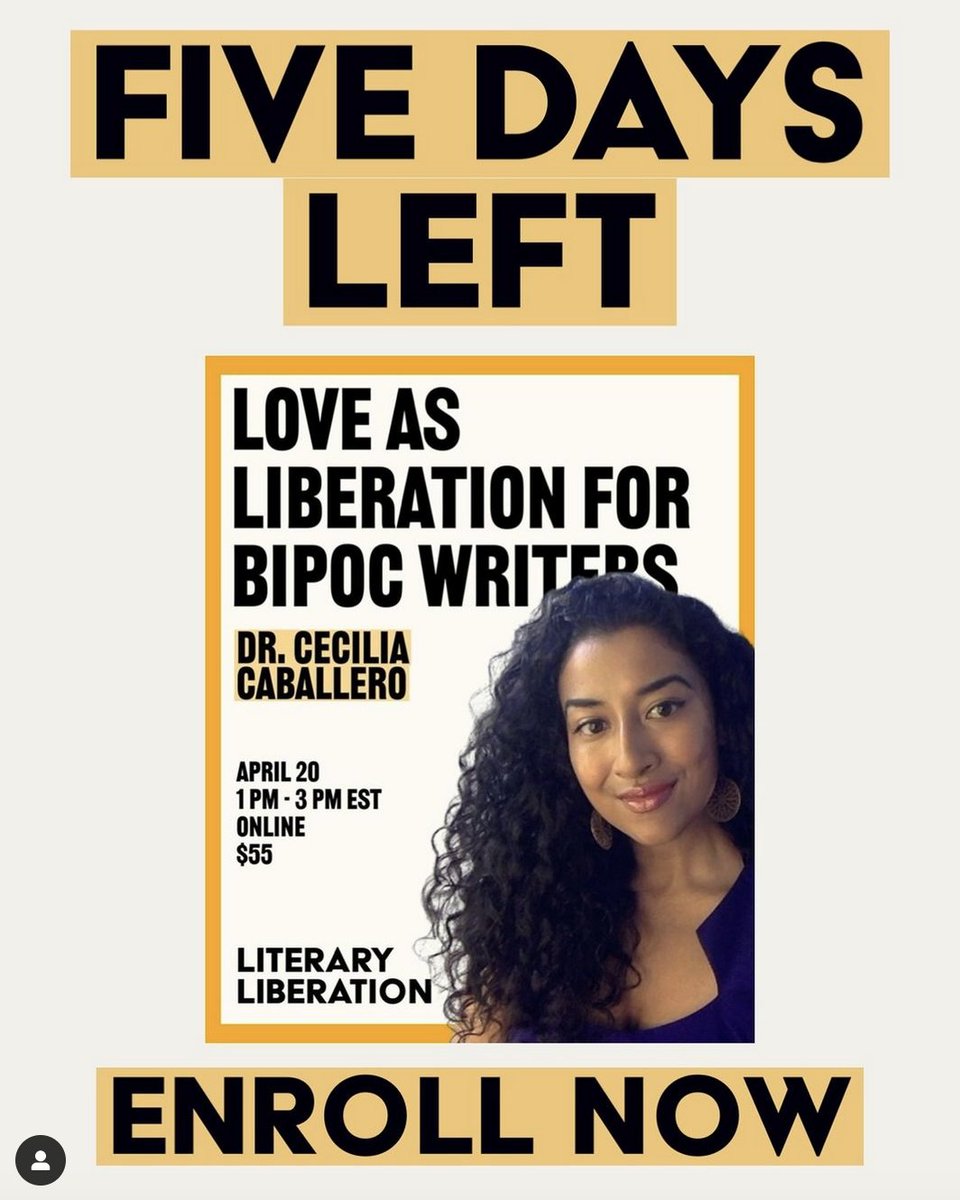 Join me this Saturday! In this workshop, participants will explore bell hooks' "All About Love" through guided meditation, reflective writing, group dialogue, and storytelling as a healing art. Register here: buy.stripe.com/bIYeXJgYecpv2D…