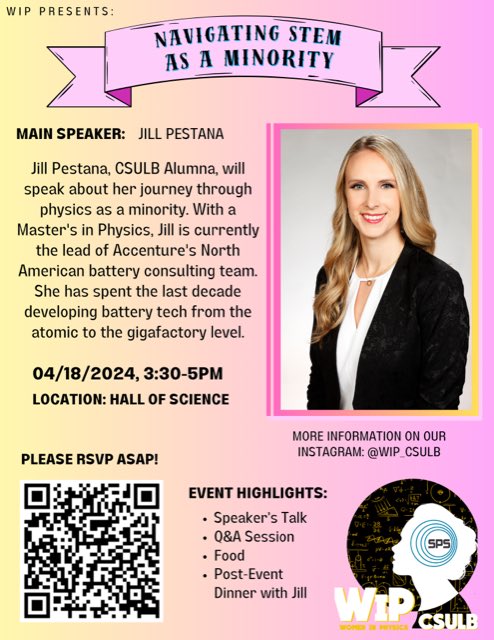 Excited to speak at @CSULB Women in Physics! 

#womeninphysics #battchat #csulb #speaking