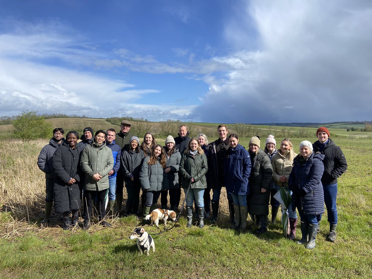 Great to host another team from @NestleUKI between sunshine & torrential freezing showers (!) here today as part of our partnership and work towards scaling regenerative agriculture across supply chains 🪱