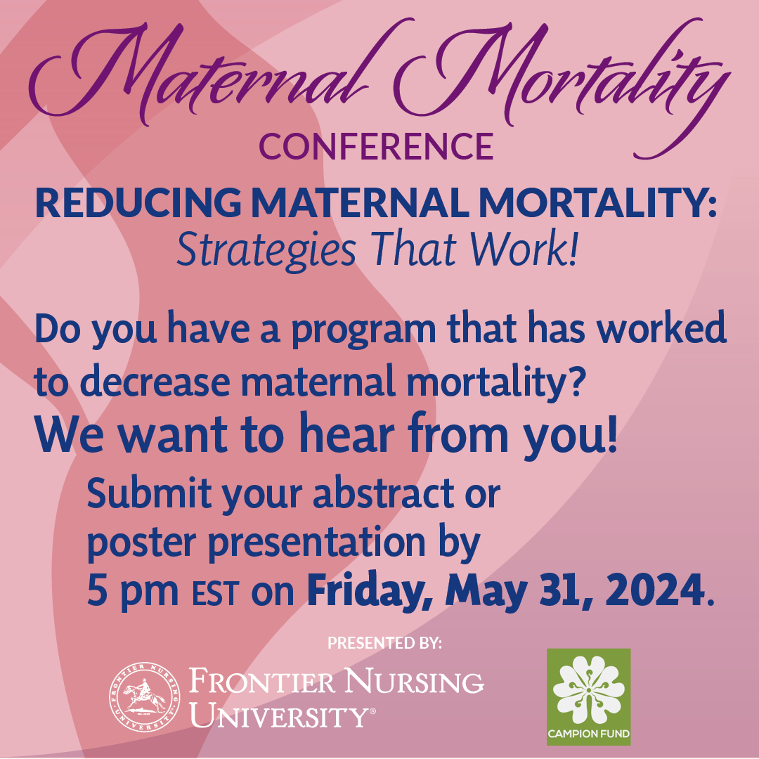 We are accepting abstracts and poster presentations for our upcoming conference: Reducing Maternal Mortality: Strategies That Work! If you are interested in learning more, please visit frontier.edu/maternal-morta….